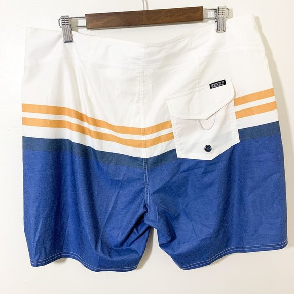 Ezekiel striped colorblock board swim shorts 38 - Picture 5 of 5